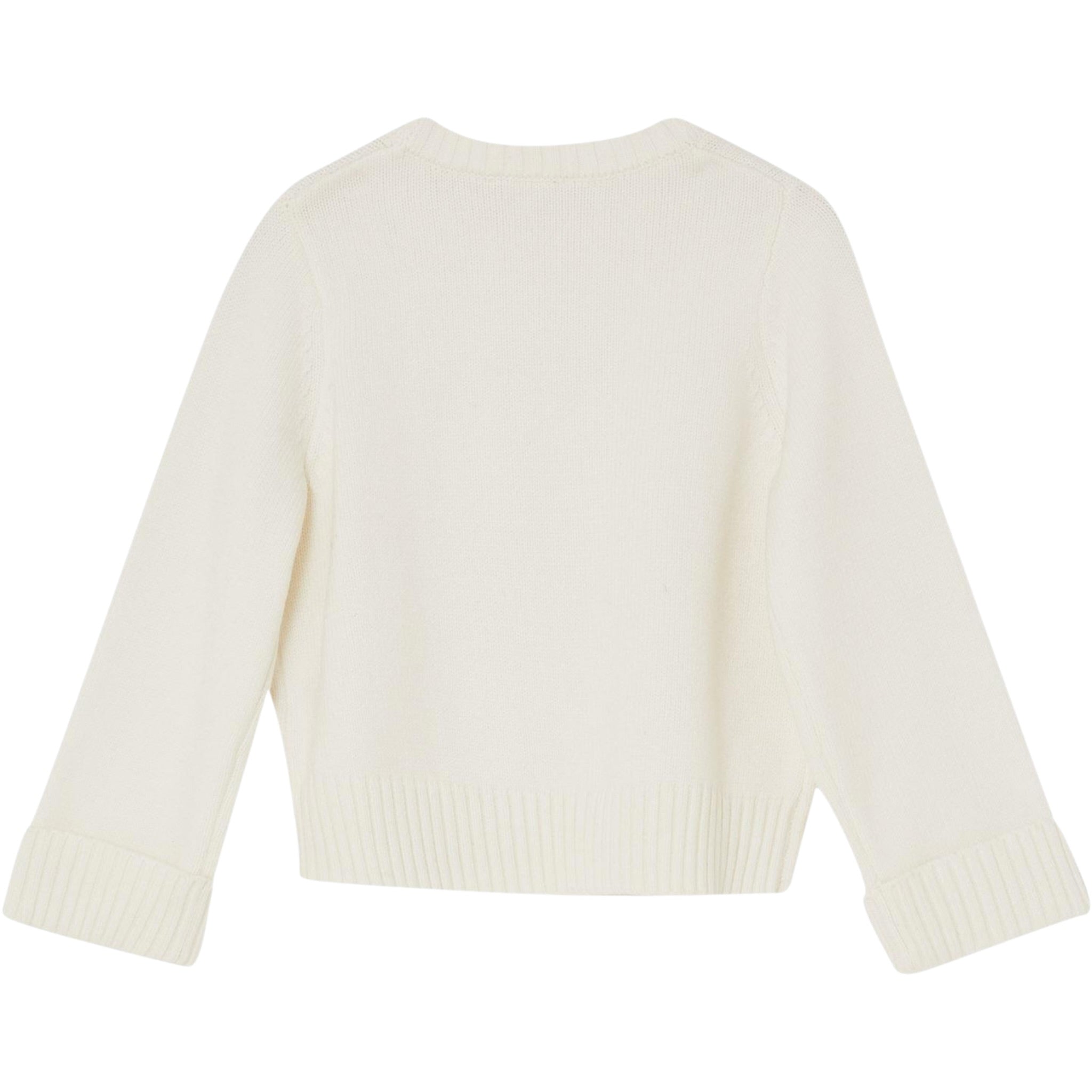 Liu Jo Maglia Girocollo tinta unita con Brillantini Panna per Neonata KF5055XXX PANNA LIU JO 