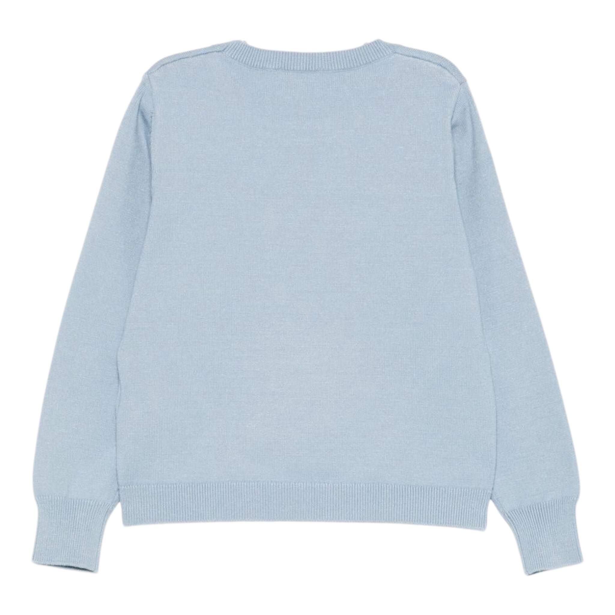 Liu Jo Maglia Girocollo tinta unita con Ricami Azzurro per Neonata KF5057 AZZURRO LIU JO 