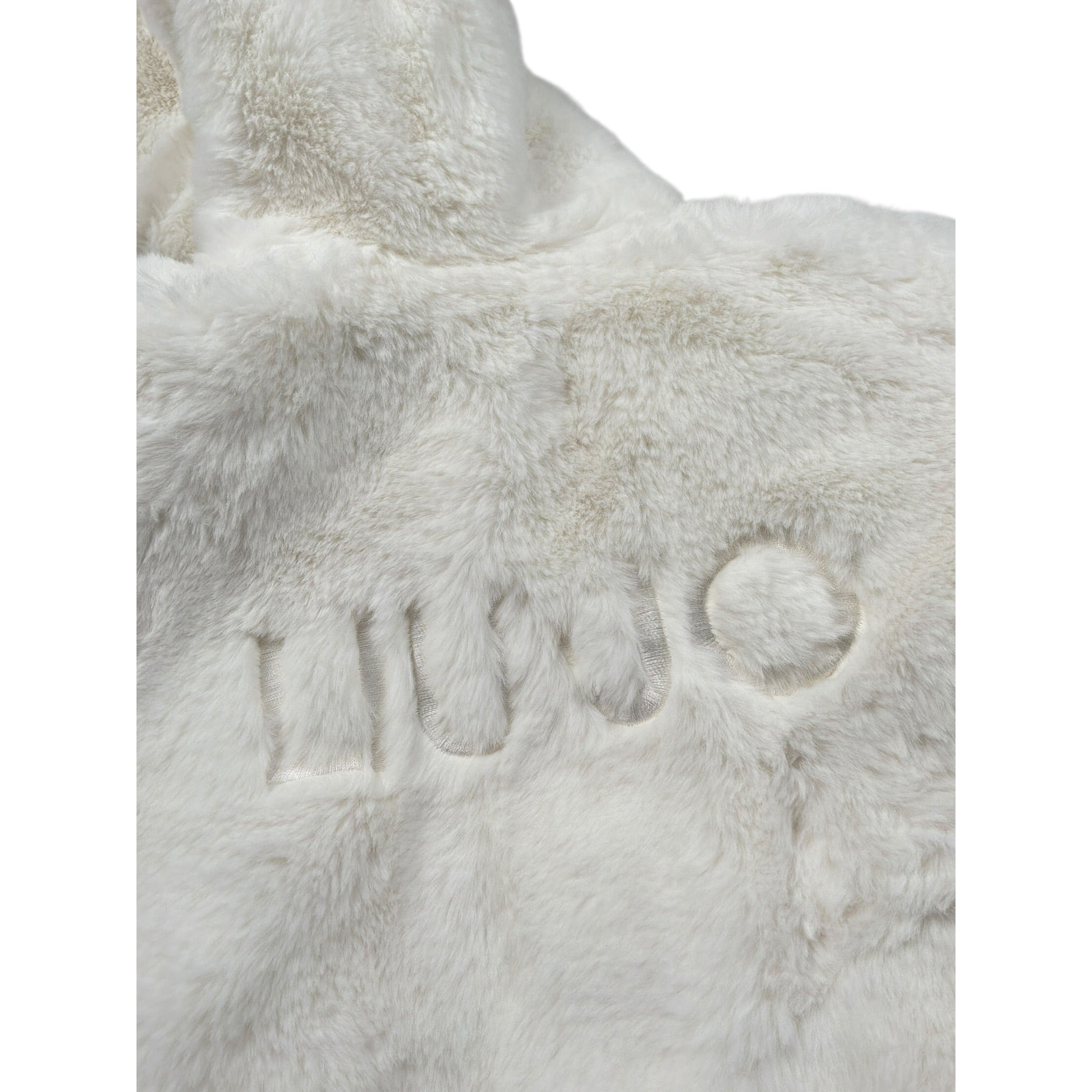 Liu Jo Pelliccia Tinta Uita con Zip E Cappuccio Panna per Bambina KF5058 PANNA LIU JO 