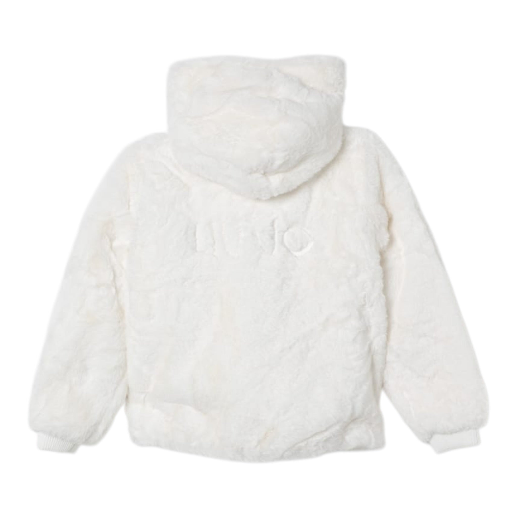 Liu Jo Pelliccia Tinta Uita con Zip E Cappuccio Panna per Bambina KF5058XX PANNA LIU JO 