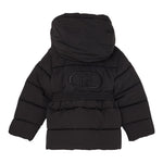 Liu Jo Giubbino tinta unita con Cappuccio Nero per Bambina KF5059 NERO LIU JO 