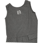 Liu Jo Abito tinta unita con Fantasia A Righe Grigio per Neonata KF5063N GRIGIO LIU JO 