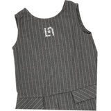 Liu Jo Abito tinta unita con Fantasia A Righe Grigio per Neonata KF5063N GRIGIO LIU JO 