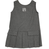 Liu Jo Abito tinta unita con Fantasia A Righe Grigio per Neonata KF5063N GRIGIO LIU JO 