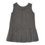 Liu Jo Abito tinta unita con Fantasia A Righe Grigio per Bambina KF5063X GRIGIO LIU JO 