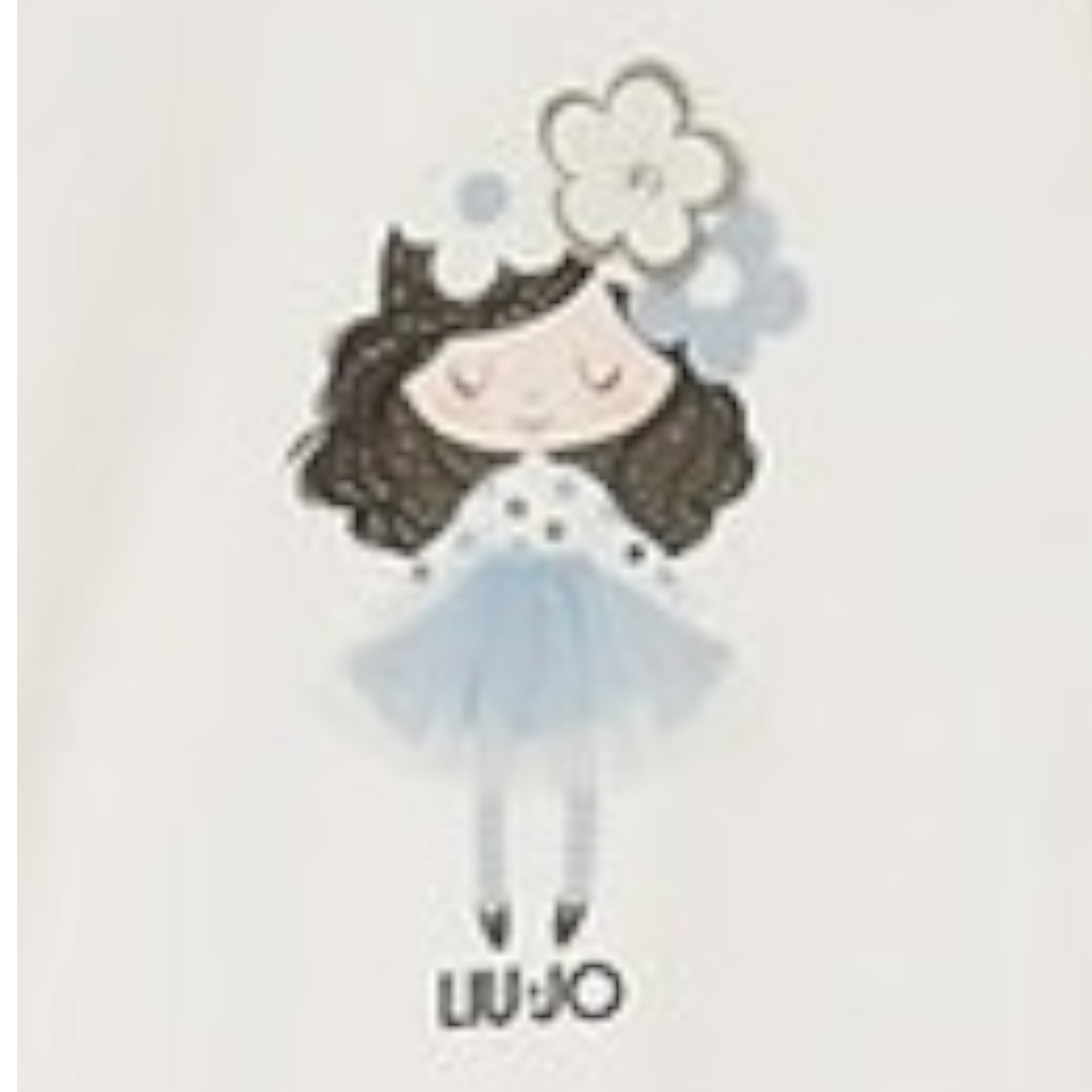 Liu Jo Shirt Girocollo tinta unita con Brillantini Bianco per Neonata KF5076X BIANCO LIU JO 