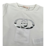 Liu Jo Shirt Girocollo tinta unita con Logo Bianco per Bambina KF5087J BIANCO LIU JO 