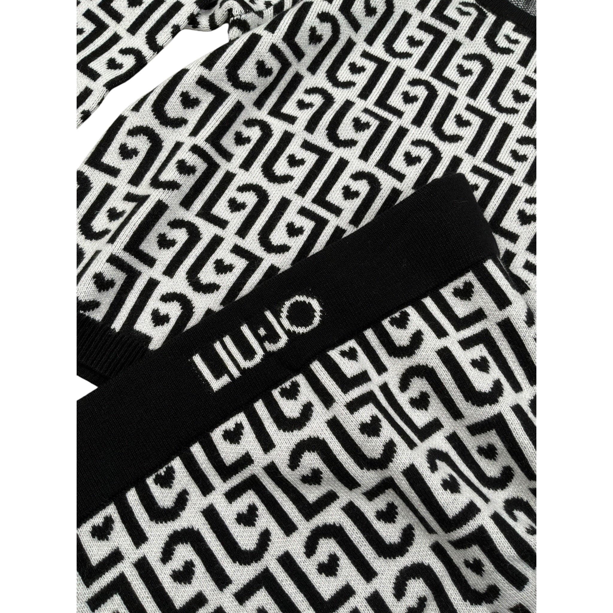 Liu Jo Completo 2 Pezzi Maglia-Gonna Stampa Fantasia Bianco/Nero per Bambina KF5094 BIANCO/NERO LIU JO 