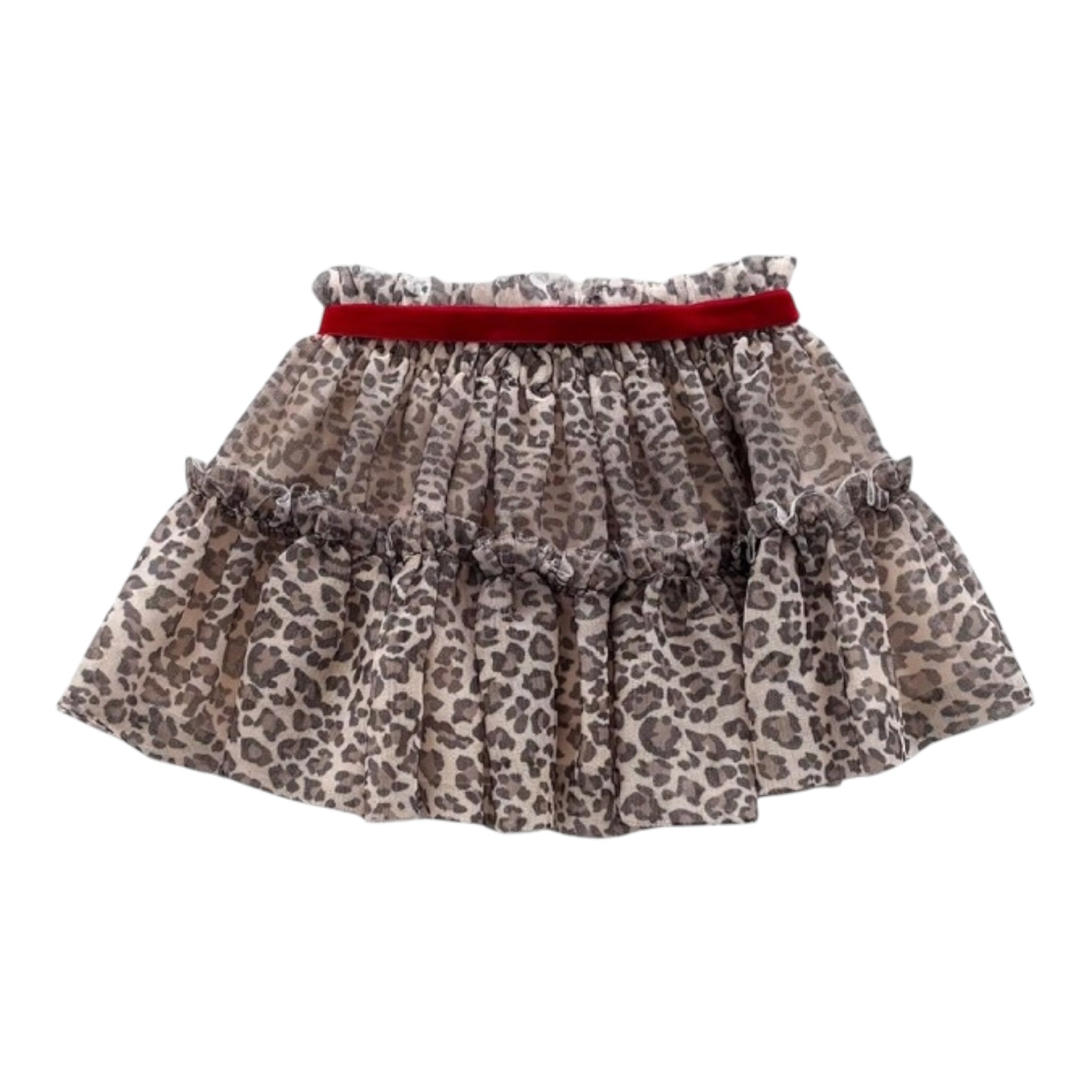 Liu Jo Gonna tinta unita Fantasia Maculata Beige per Bambina KF5103XX BEIGE LIU JO 