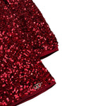 Liu Jo Abito Manica Lunga tinta unita con Paillettes Rosso per Neonata KF5104 ROSSO LIU JO 