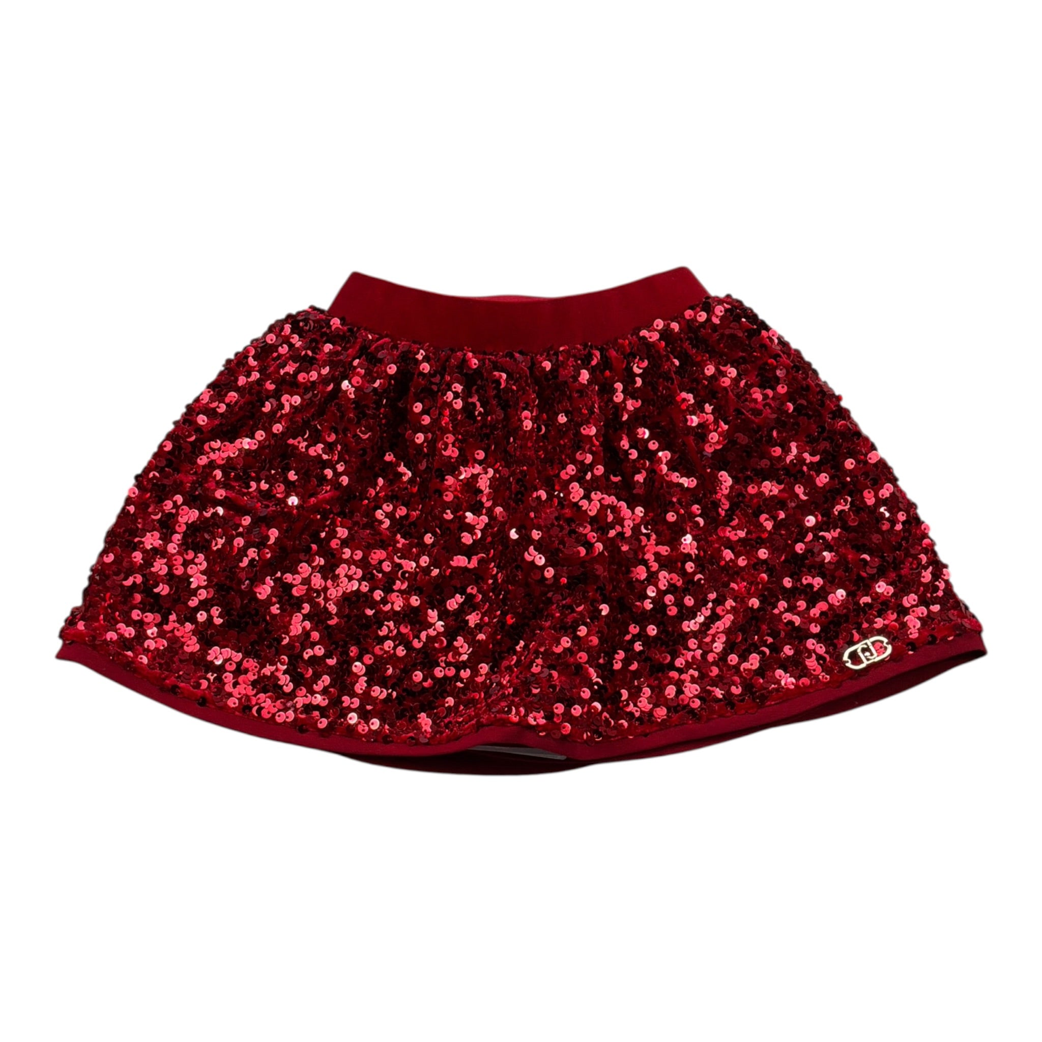 Liu Jo Gonna tinta unita con Paillettes Rosso per Neonata KF5105XXX ROSSO LIU JO 