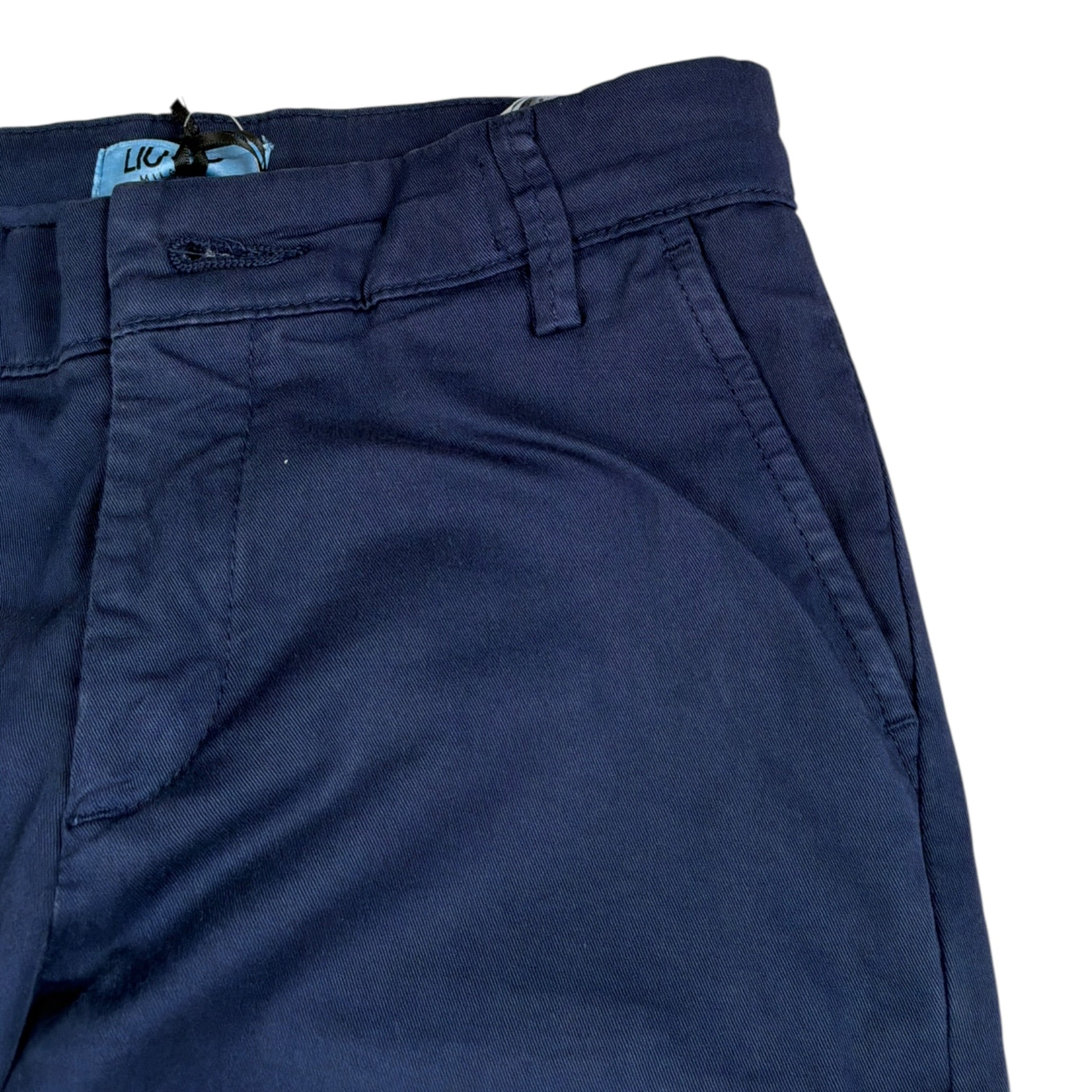 Liu Jo Pantalone tinta unita con Girovita Regolabile Blu per Bambino QA3021 BLU LIU JO 