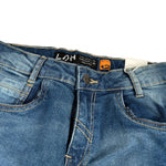 Losan Jeans tinta unita con Girovita Regolabile Blu per Bambino 6P10AL BLU LOSAN 