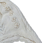 Louise Misha Cappello tinta unita con Pon Pon Panna per Bambina GACW25B0007 PANNA LOUISE MISHA 