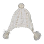 Louise Misha Cappello tinta unita con Pon Pon Panna per Bambina GACW25B0007 PANNA LOUISE MISHA 