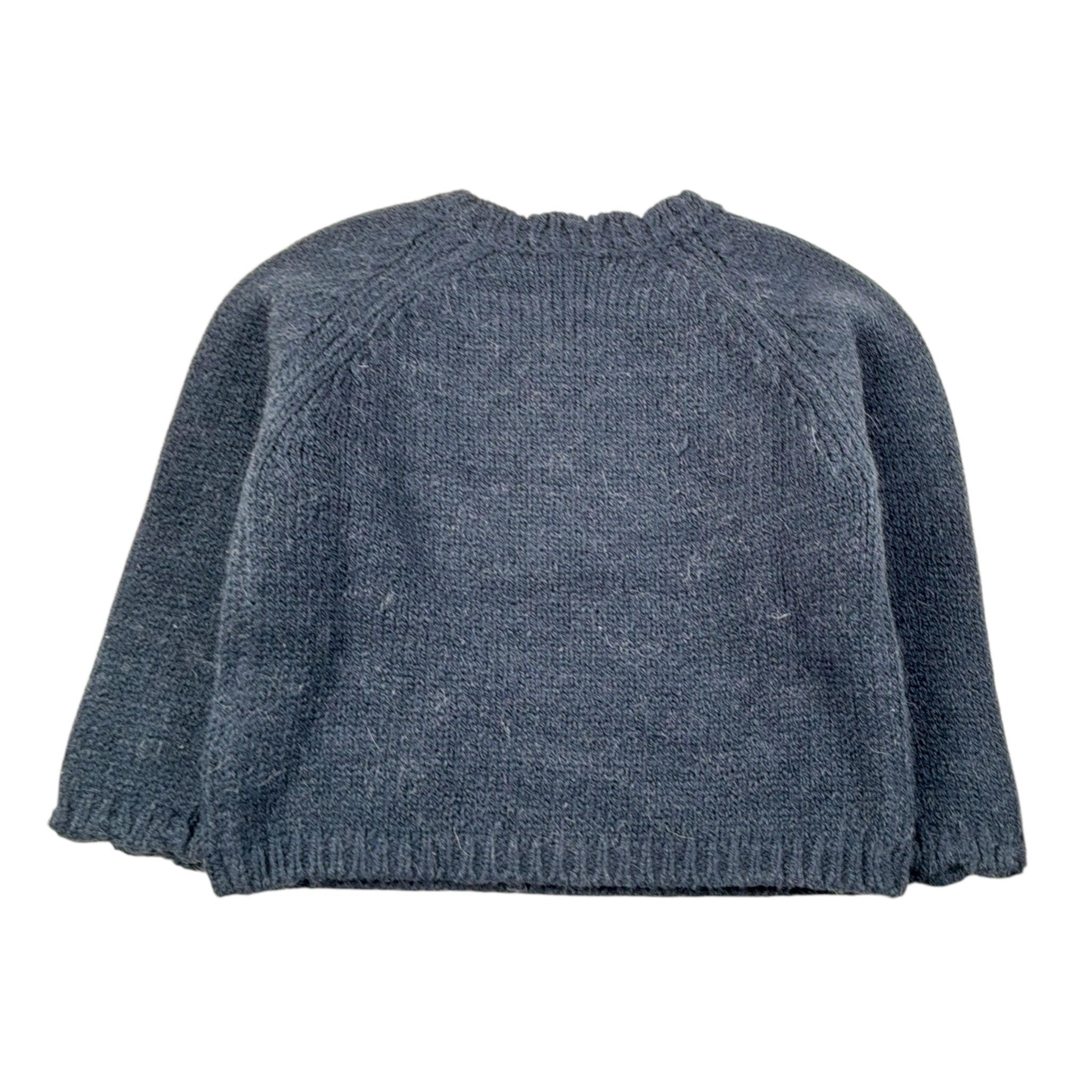 Louise Misha Maglia tinta unita con Ricami Blu per Bambina GRCW25J0160 BLU LOUISE MISHA 