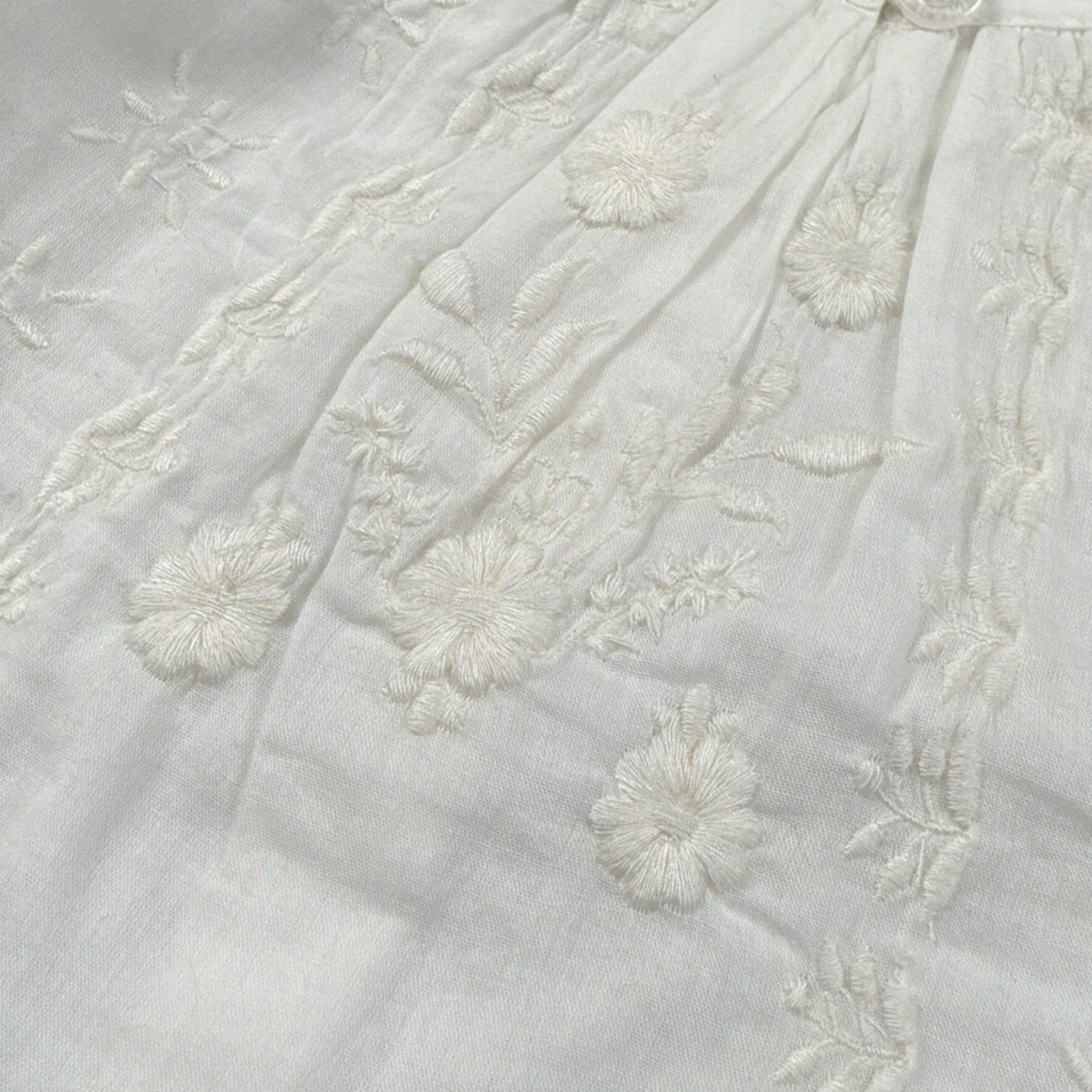 Louise Misha Camicia tinta unita con Ricami Bianco per Bambina GRIW25B0068 BIANCO LOUISE MISHA 