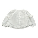 Louise Misha Camicia tinta unita con Ricami Bianco per Neonata GRIW25B0068N BIANCO LOUISE MISHA 