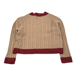 Lu Lu By Miss Grant Maglia Scollo A V tinta unita Cammello per Bambina KK4070 CAMMELLO LU LU BY MISS GRANT 