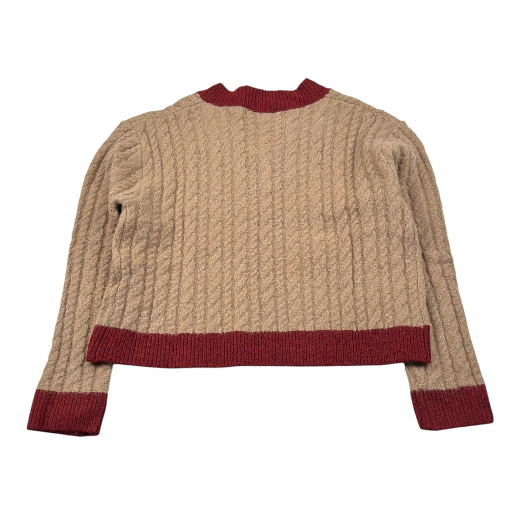 Lu Lu By Miss Grant Maglia Scollo A V tinta unita Cammello per Bambina KK4070 CAMMELLO LU LU BY MISS GRANT 