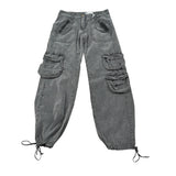 Lu Lu By Miss Grant Pantalone tinta unita Modello Palazzo con Elastici Grigio per Bambina LL3212 GRIGIO LU LU BY MISS GRANT 