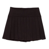 Lu Lu By Miss Grant Gonna tinta unita con Zip Nero per Bambina LL3713 NERO LU LU BY MISS GRANT 