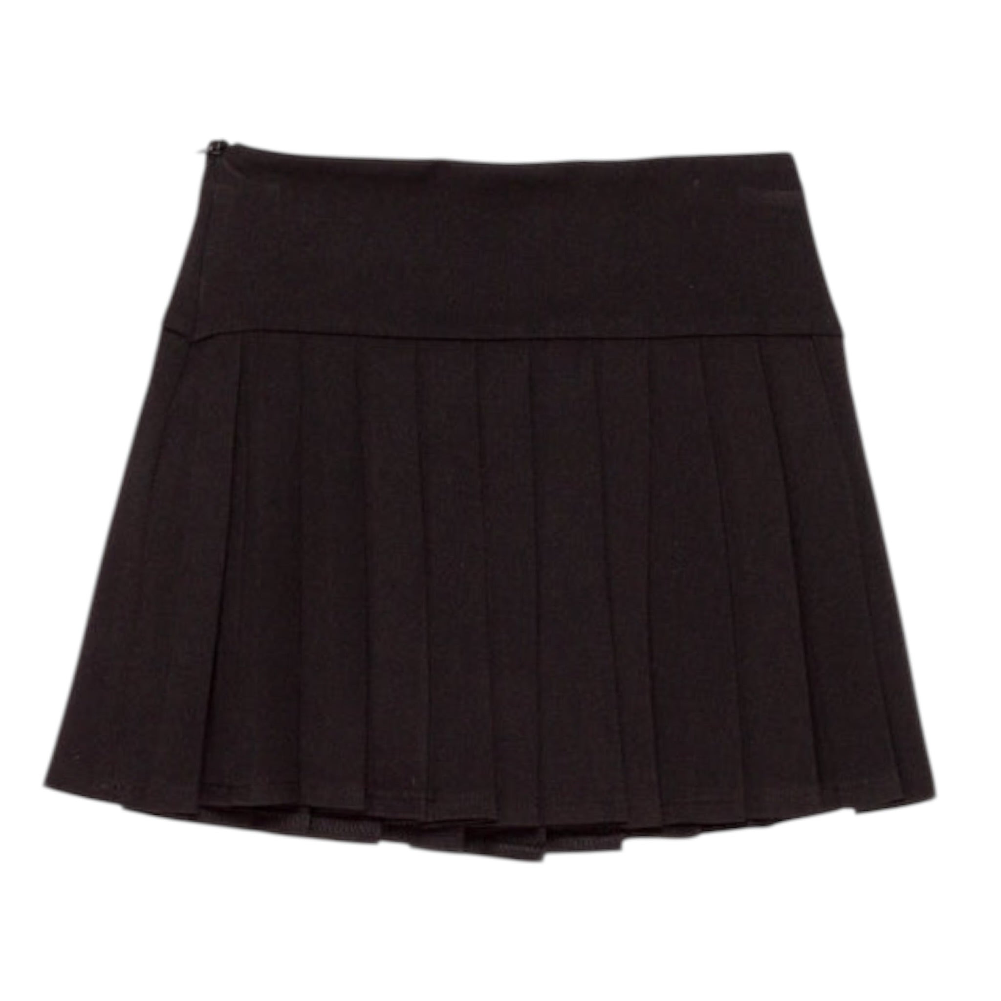 Lu Lu By Miss Grant Gonna tinta unita con Zip Nero per Bambina LL3713 NERO LU LU BY MISS GRANT 