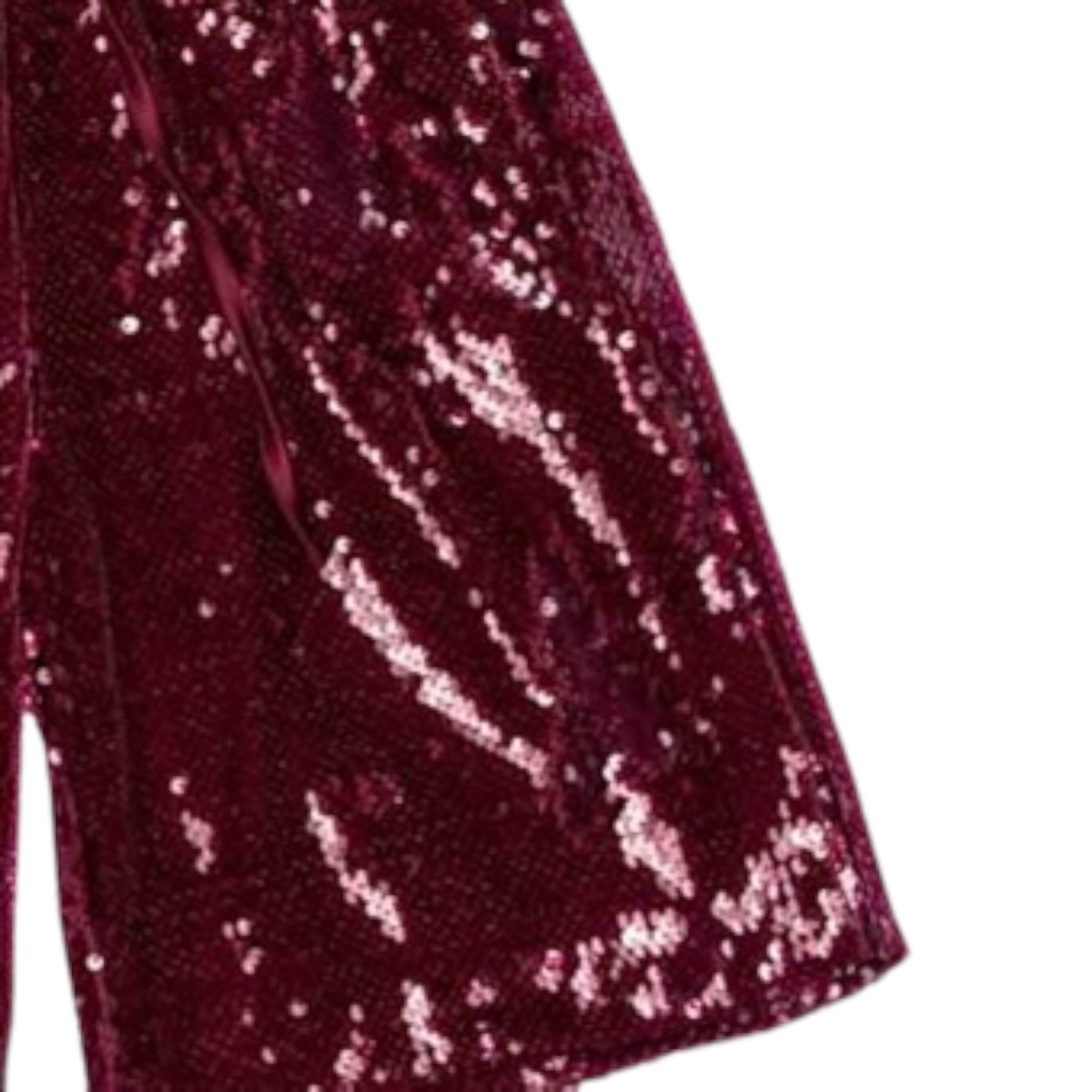 Lu Lu By Miss Grant Short tinta unita con Paillettes Bordeaux per Bambina LL3728 BORDEAUX LU LU BY MISS GRANT 