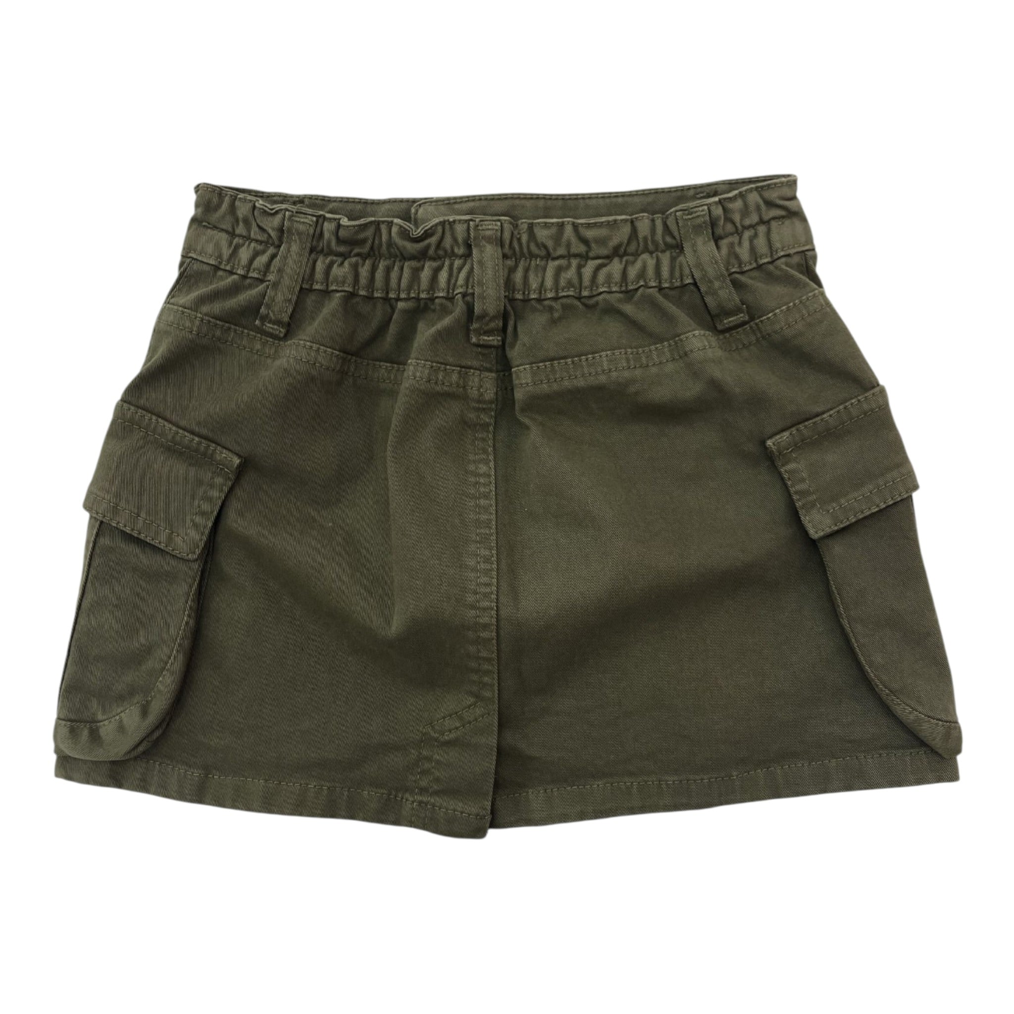 Lu Lu By Miss Grant Gonna tinta unita con Elastico In Vita Verde per Bambina LL3753X VERDE LU LU BY MISS GRANT 