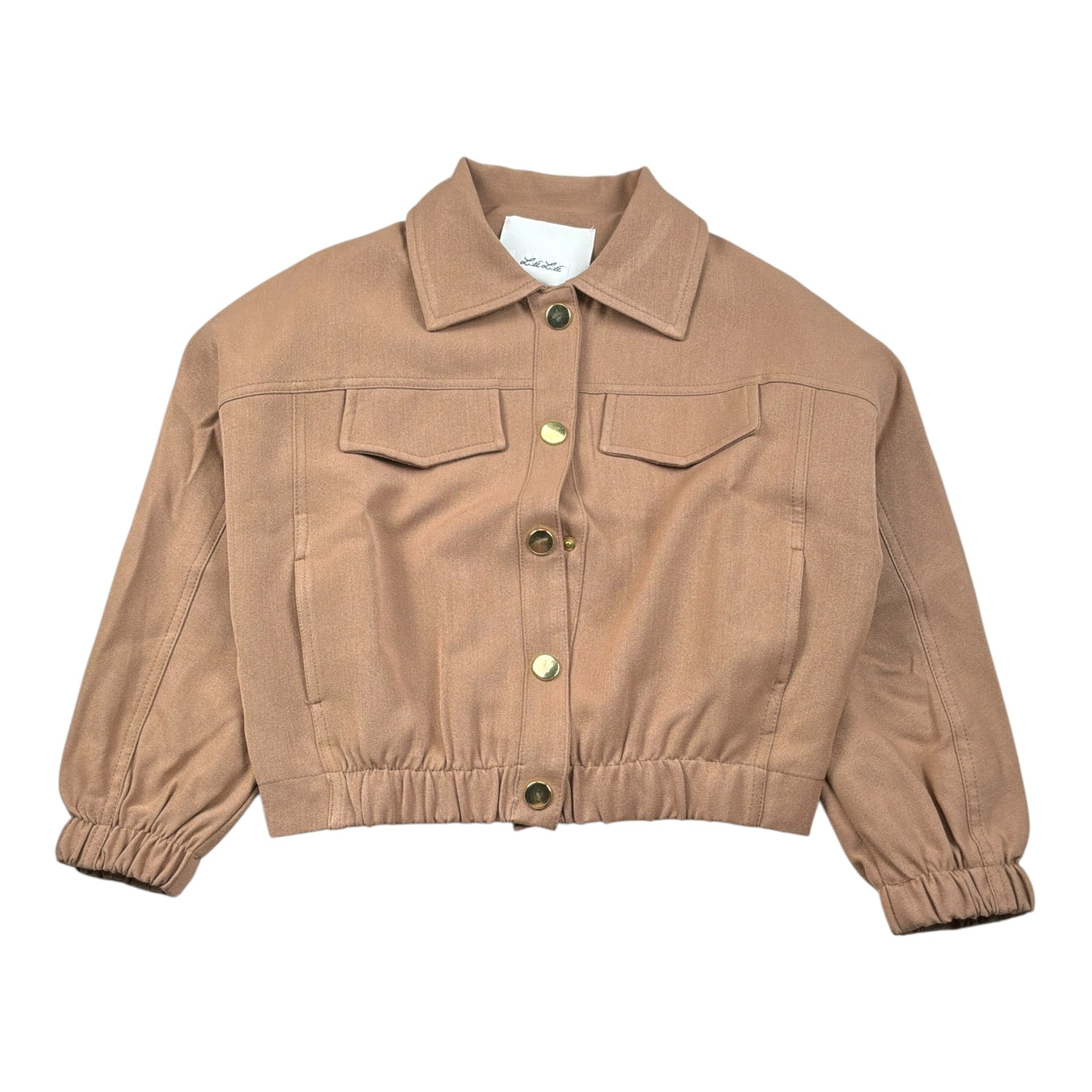 Lu Lu By Miss Grant giubbino tinta unita con Bottoni Beige per Bambina LL3769 BEIGE LU LU BY MISS GRANT 