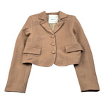 Lu Lu By Miss Grant Giacca tinta unita Crop Cammello per Bambina LL3772 CAMMELLO LU LU BY MISS GRANT 