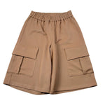 Lu Lu By Miss Grant Short tinta unita con Elastico In Vita Cammello per Bambina LL3774 CAMMELLO LU LU BY MISS GRANT 