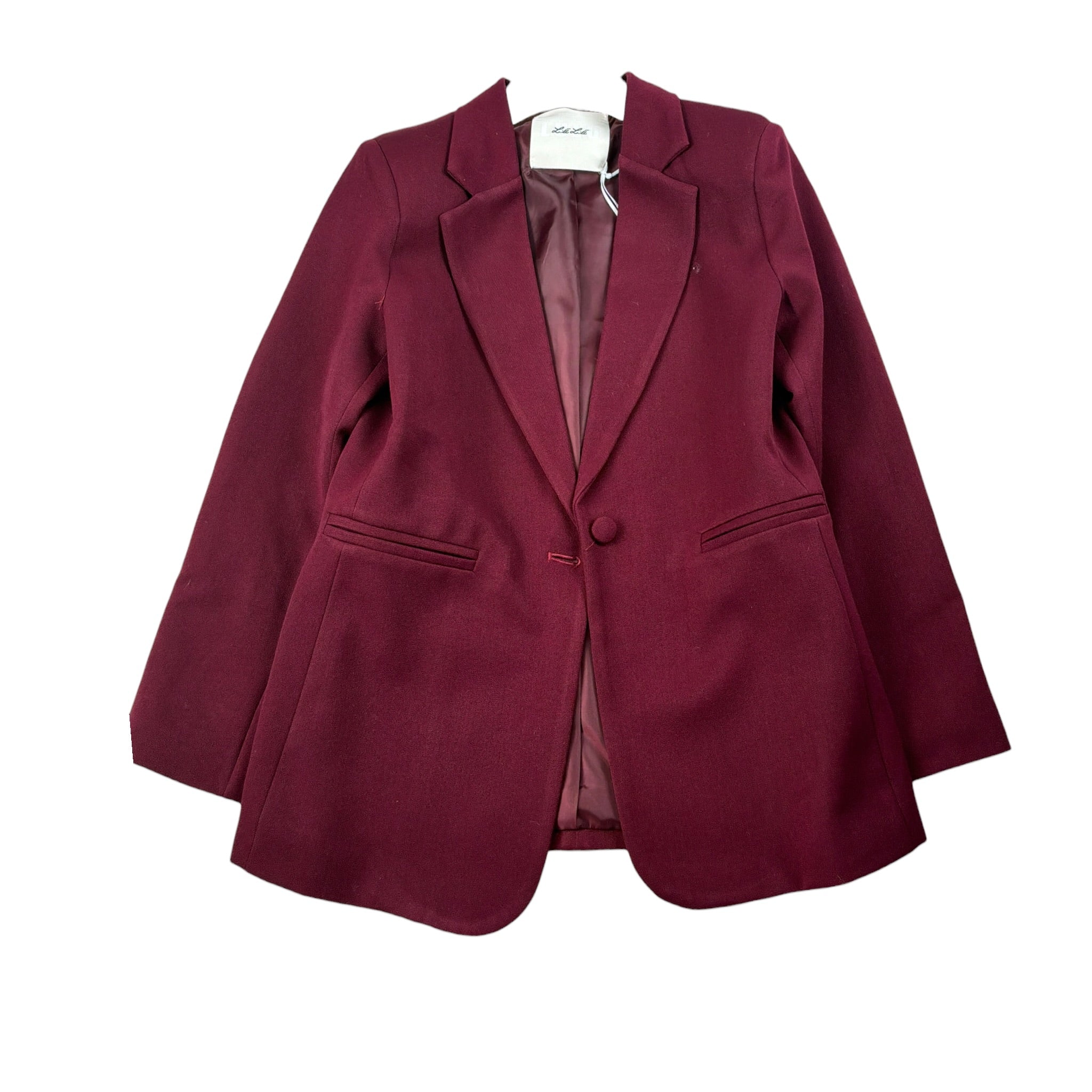 Lu Lu By Miss Grant Giacca tinta unita con Bottone Bordeaux per Bambina LL3786 BORDEAUX LU LU BY MISS GRANT 