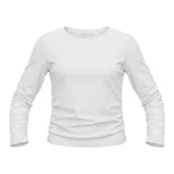 Lu Lu By Miss Grant Shirt tinta unita con Arricci Bianco per Bambina LL3837 BIANCO LU LU BY MISS GRANT 