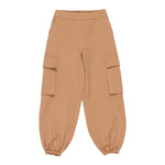 Lu Lu By Miss Grant Pantalone tinta unita con Elastico In Vita Cammello per Bambina LL3947X CAMMELLO LU LU BY MISS GRANT 