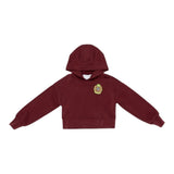 Lu Lu By Miss Grant Felpa tinta unita con Applicazione Bordeaux per Bambina LL3983X BORDEAUX LU LU BY MISS GRANT 