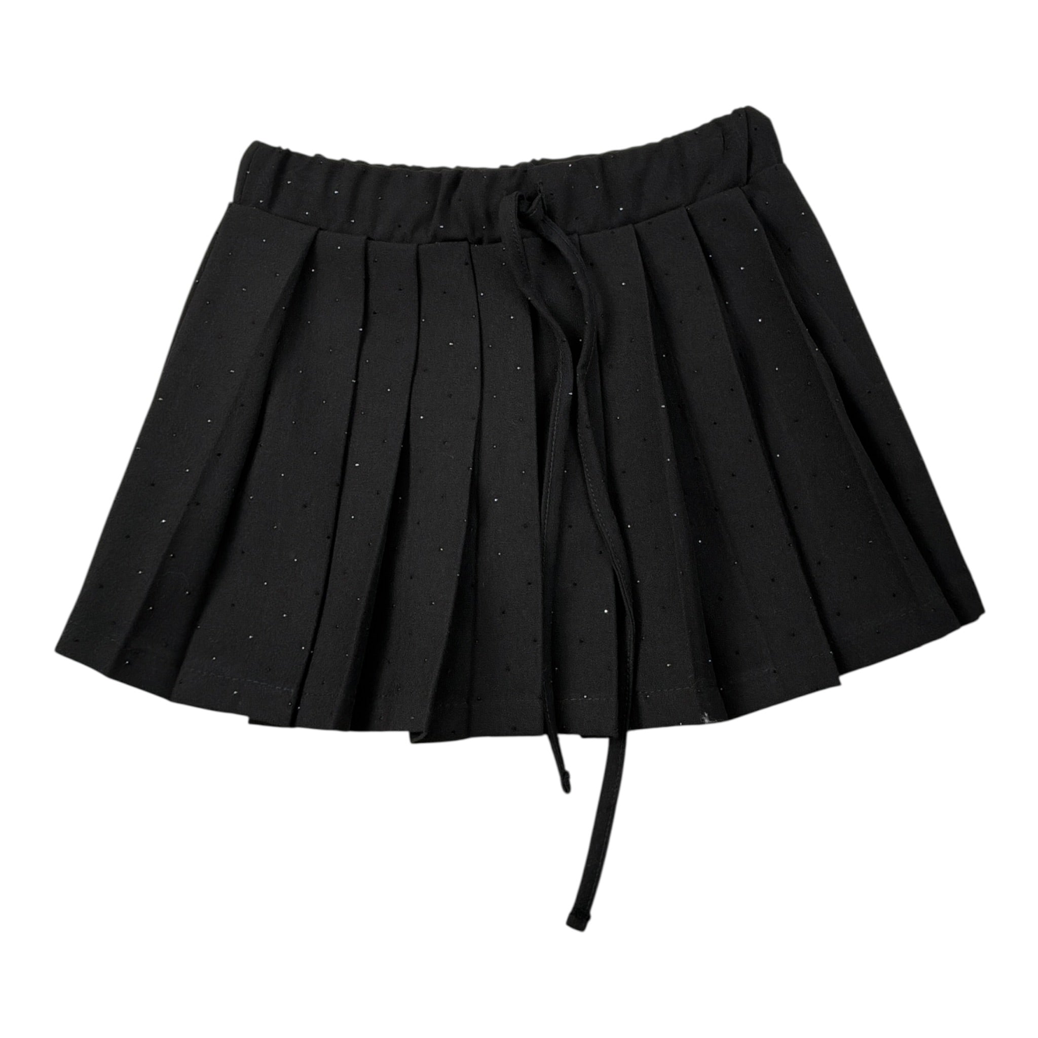 Lu Lu By Miss Grant Gonna tinta unita con Brillantini Nero per Bambina LL3989 NERO LU LU BY MISS GRANT 