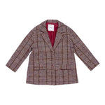 Lu Lu By Miss Grant Giacca tinta unita con Microfantasia Bordeaux per Bambina LL3991 BORDEAUX LU LU BY MISS GRANT 