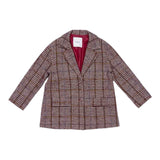 Lu Lu By Miss Grant Giacca tinta unita con Microfantasia Bordeaux per Bambina LL3991 BORDEAUX LU LU BY MISS GRANT 