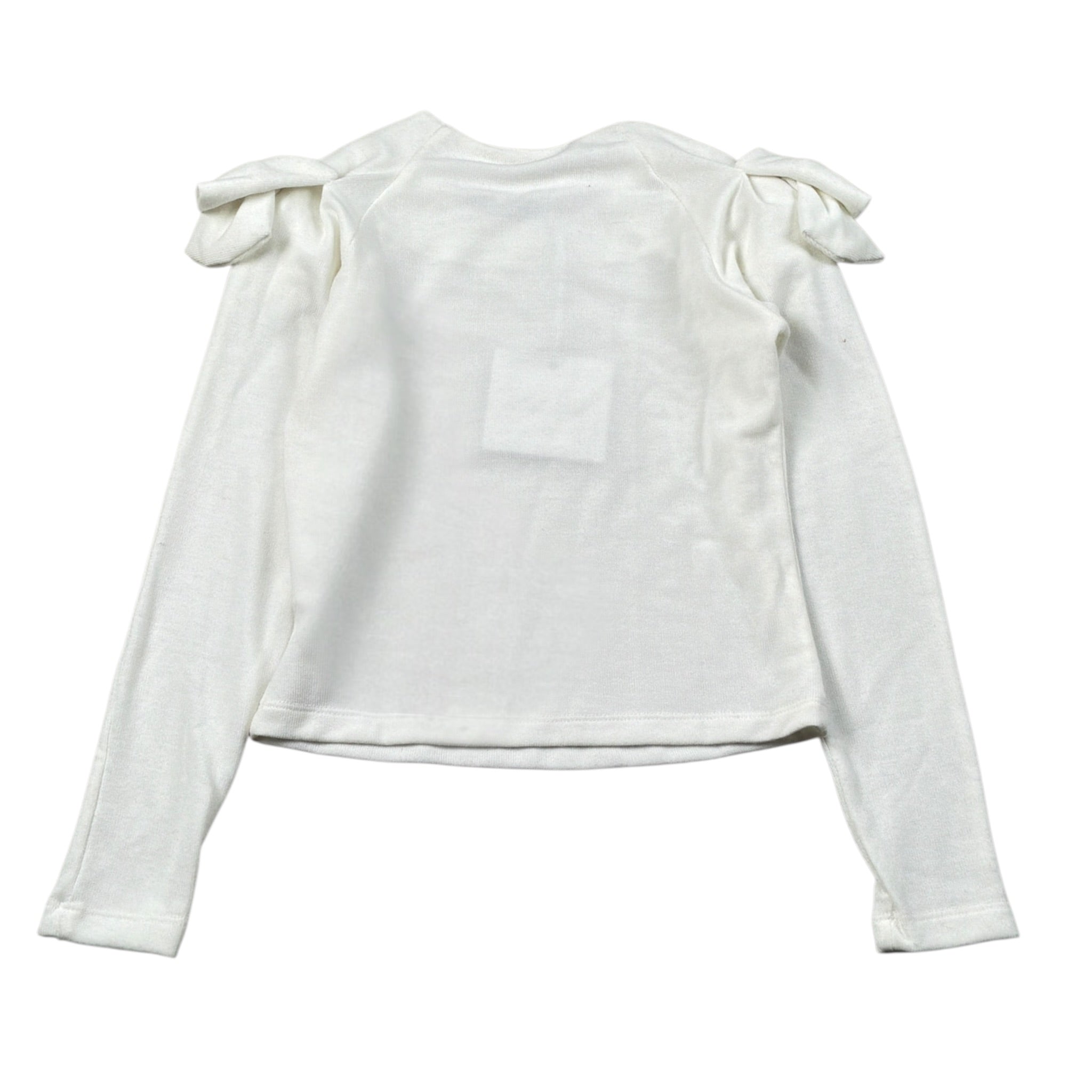 Lu Lu By Miss Grant Maglia tinta unita con Fiocchi Bianco per Bambina LL4001 BIANCO LU LU BY MISS GRANT 