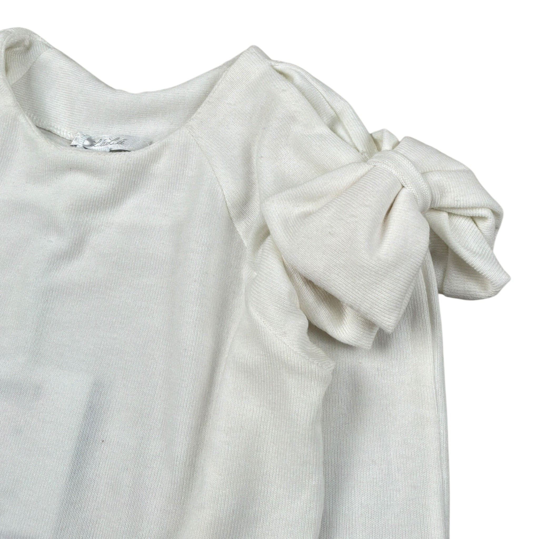 Lu Lu By Miss Grant Maglia tinta unita con Fiocchi Bianco per Bambina LL4001 BIANCO LU LU BY MISS GRANT 