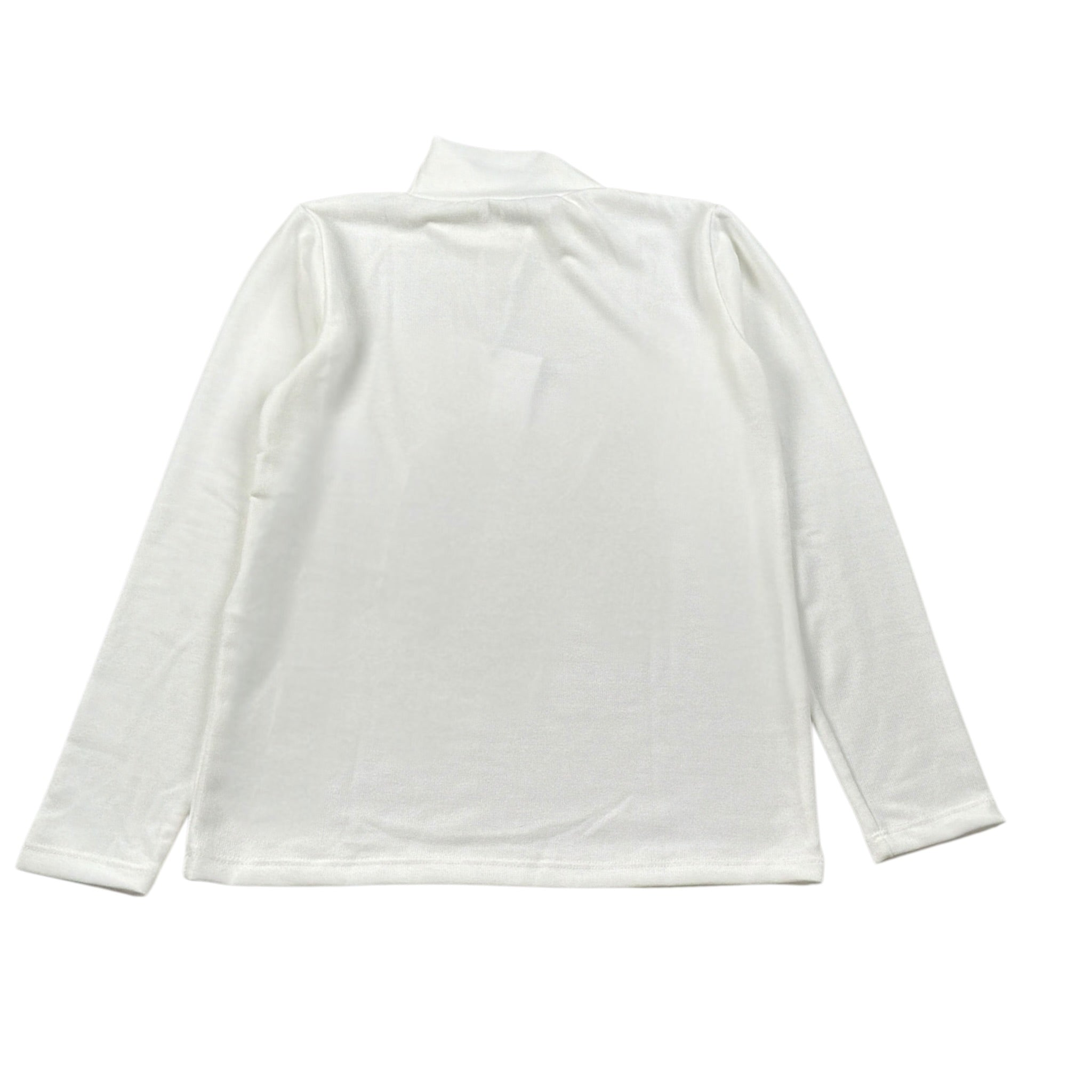 Lu Lu By Miss Grant Maglia tinta unita Mezzo Collo Panna per Bambina LL4021 PANNA LU LU BY MISS GRANT 