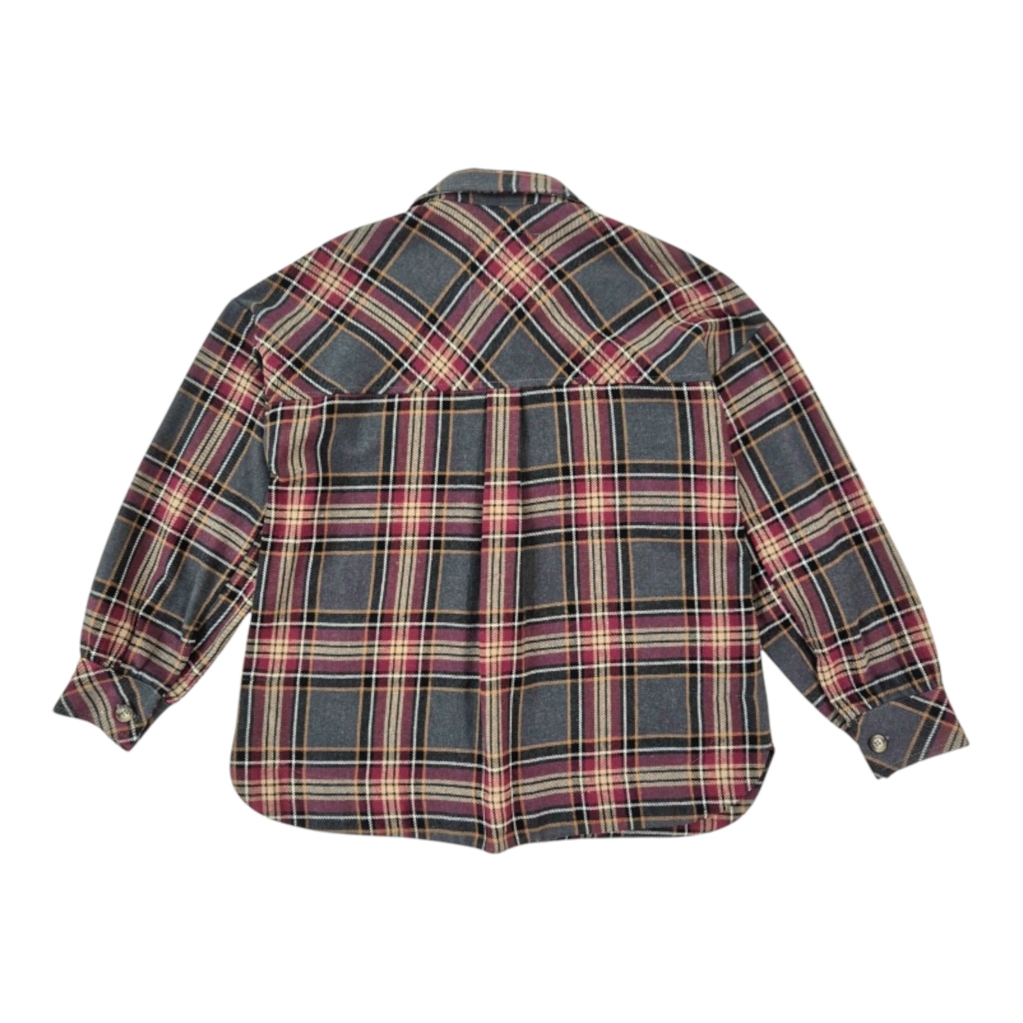 Lu Lu By Miss Grant Camicia Bicolore con Fantasia A Quadri Grigio per Bambina LL4049 GRIGIO LU LU BY MISS GRANT 
