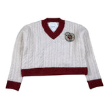 Lu Lu By Miss Grant Maglia tinta unita con Profili In Contrasto Panna per Bambina LL4070 PANNA LU LU BY MISS GRANT 