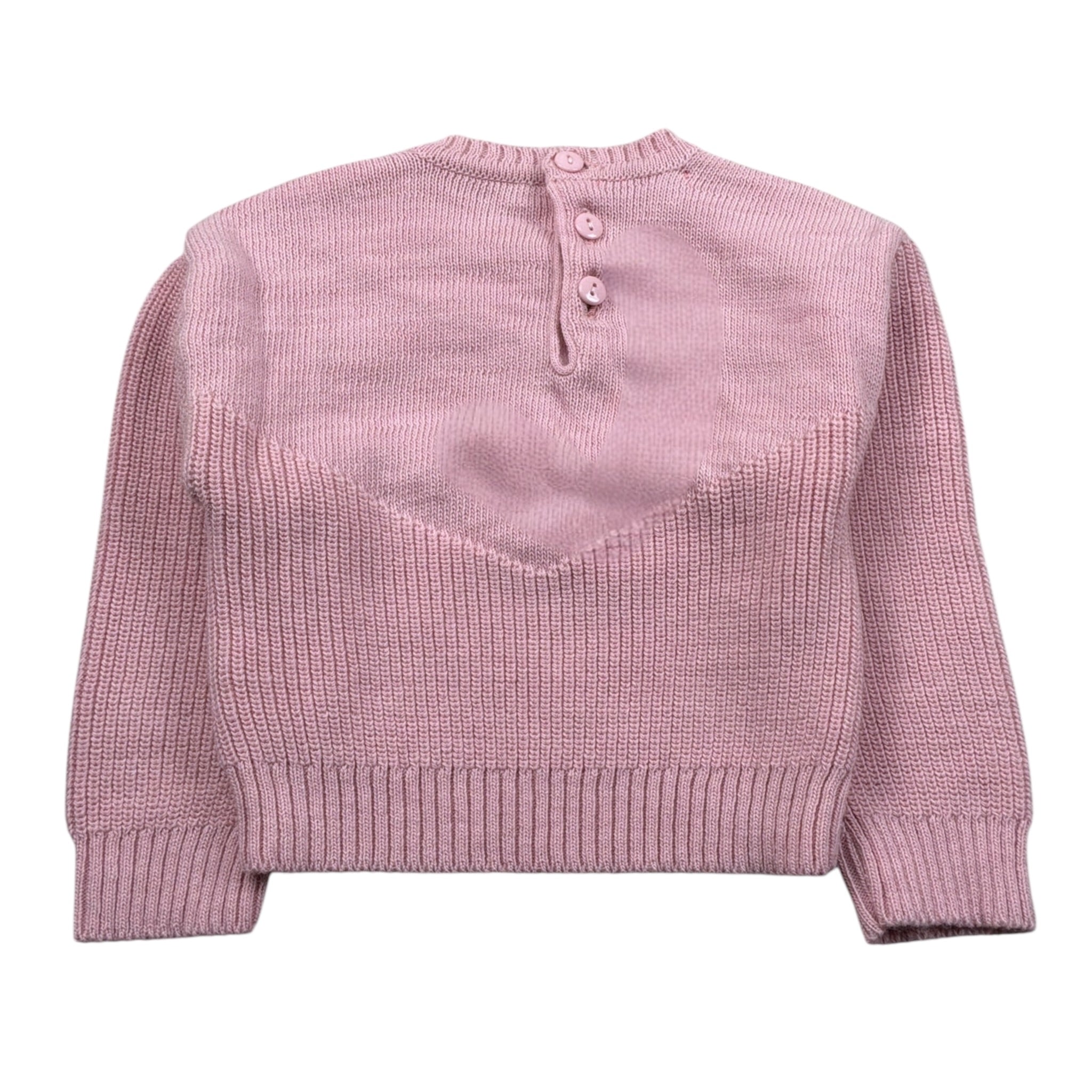 U+È Maglia Girocollo tinta unita Rosa per Neonata UE1510 ROSA U+è 