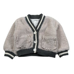 U+È Cardigan tinta unita Peluche Beige per Neonata UE1553 BEIGE U+è 