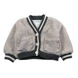 U+È Cardigan tinta unita Peluche Beige per Neonata UE1553 BEIGE U+è 