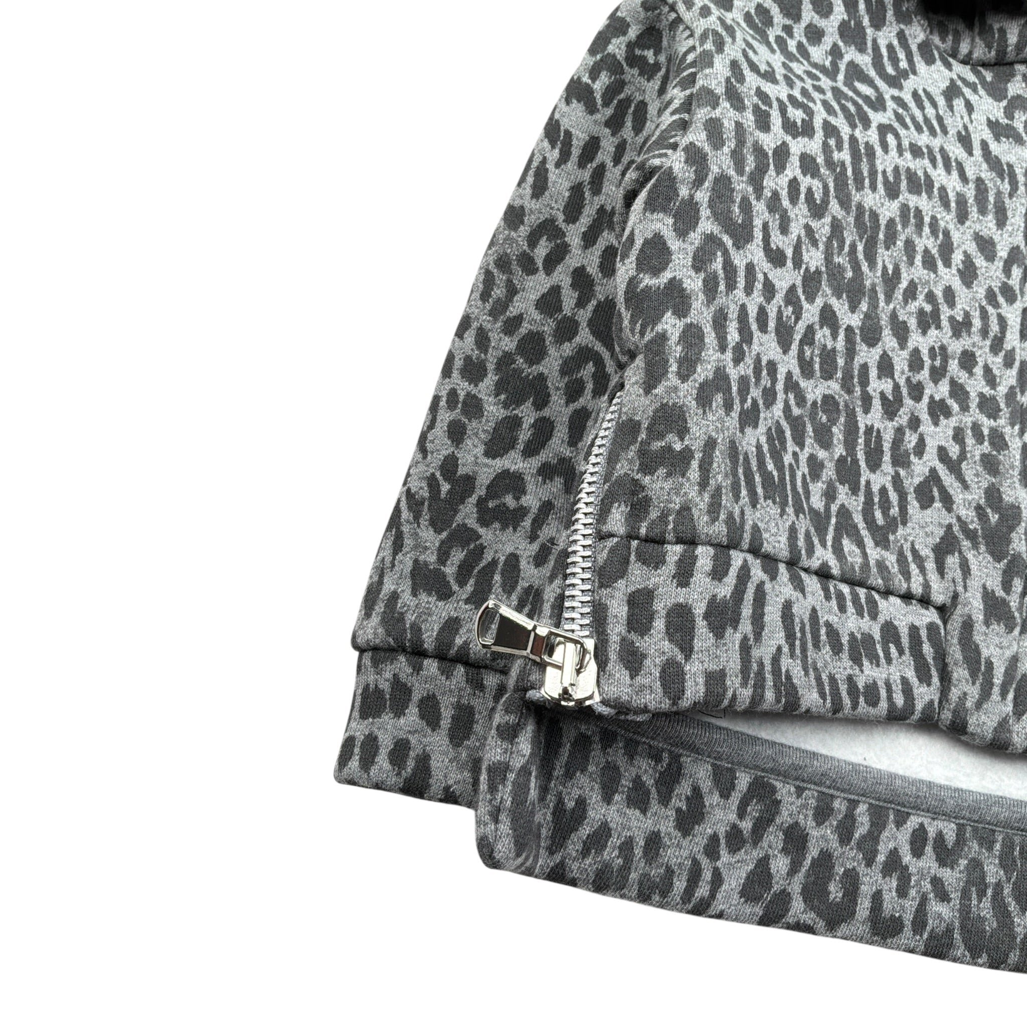 U+È Felpa con Zip E Cappuccio Stampa Fantaisa Grigio per Neonata UE1612 GRIGIO U+è 