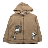 U+È Felpa con Zip E Cappuccio tinta unita Biscotto per Bambino UEM0425 BISCOTTO U+è 