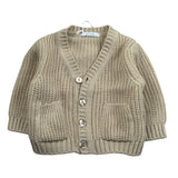 U+È Cardigan tinta unita con Bottoni Beige per Neonato UEM0428 BEIGE U+è 